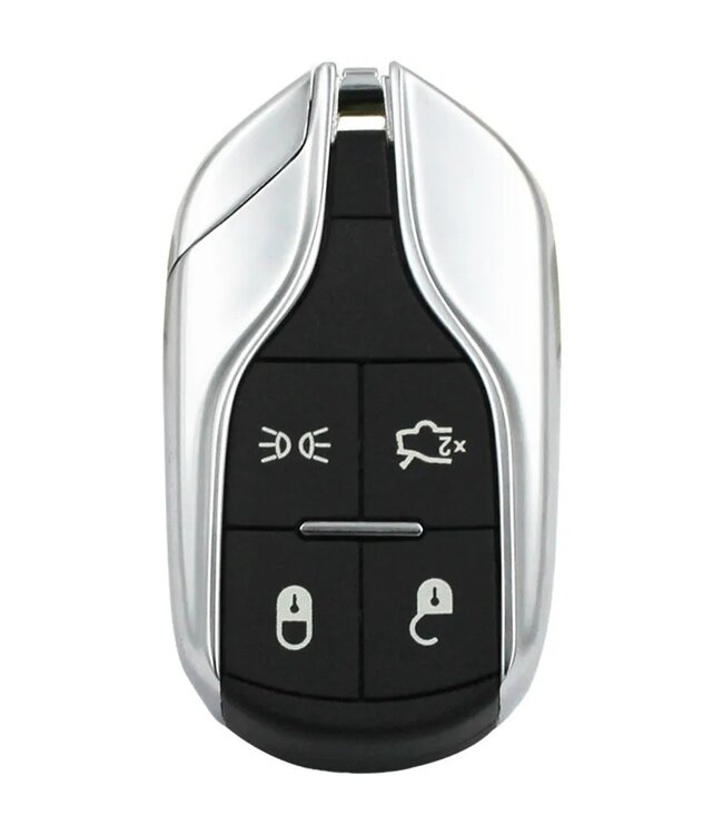 XEOD Autosleutelbehuizing - sleutelbehuizing auto - sleutel - Autosleutel  - Afstandsbediening / Geschikt voor: Maserati 4 knops