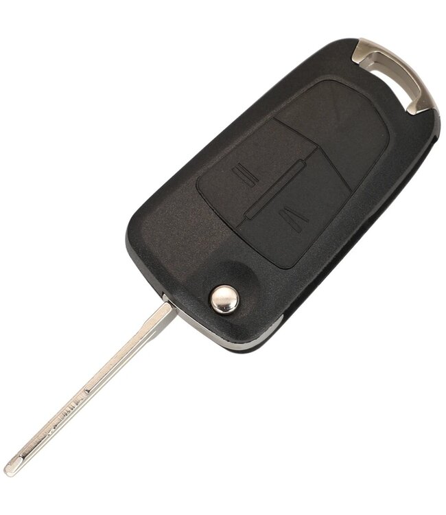XEOD Autosleutelbehuizing - sleutelbehuizing auto - sleutel - Autosleutel / Geschikt voor: Opel & Chevrolet 2 knops klapsleutel