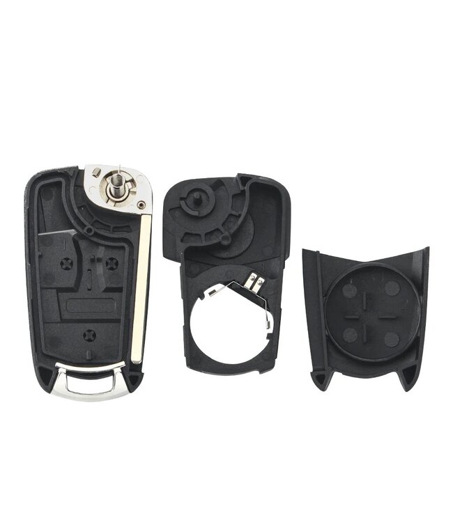 XEOD Autosleutelbehuizing - sleutelbehuizing auto - sleutel - Autosleutel / Geschikt voor: Opel & Chevrolet 3 knops klapsleutel