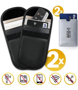 14 Pack - 2X Keyless Go Schutz & Autoschlüssel Hülle Zum Funkschlüssel abschirme