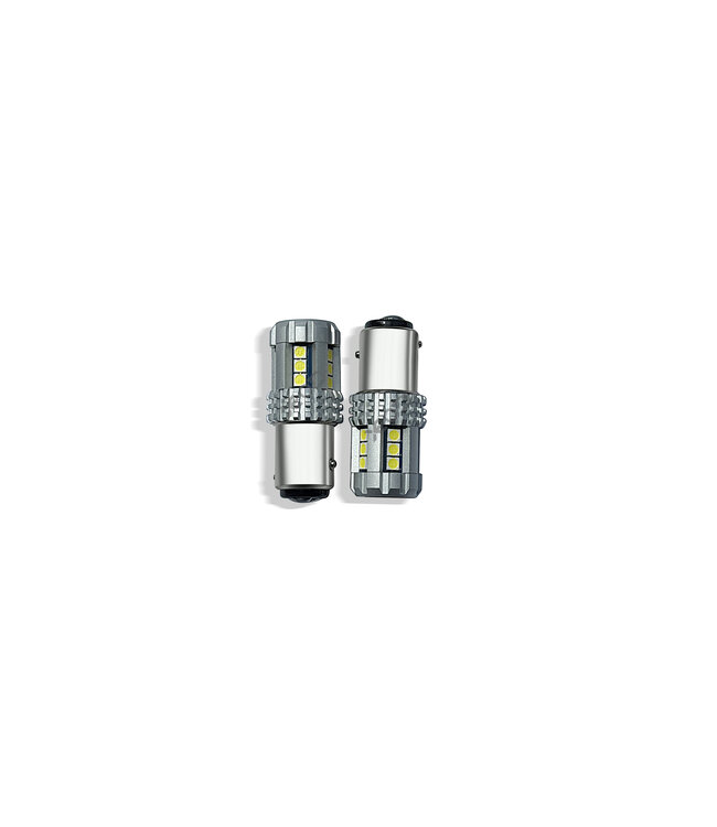 XEOD Hyper line P21/5W / BAY15D / 1157 - LED Duplo Lampen - Dagrijverlichting - Achterlichten - Stadslicht - Remlicht - LED - Canbus - Autolampen - 6000K Helder Wit - 12V - 2 Stuks