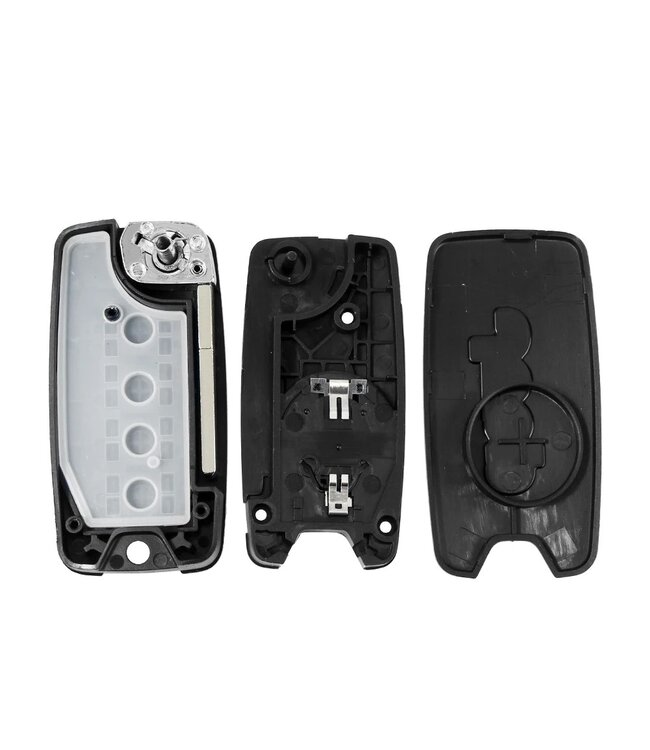 XEOD Klap Autosleutelbehuizing - sleutelbehuizing auto - sleutel - Autosleutel 2 Knops / Geschikt voor: JEEP Renegade - Wrangler