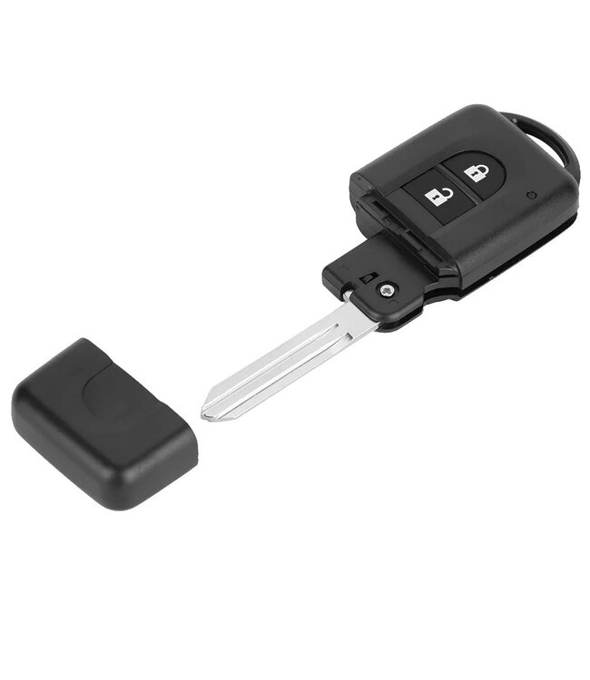 XEOD Autosleutelbehuizing - sleutelbehuizing auto - sleutel - Autosleutel / Geschikt voor: Nissan 2 knops