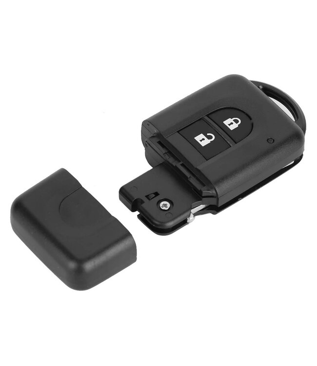 XEOD Autosleutelbehuizing - sleutelbehuizing auto - sleutel - Autosleutel / Geschikt voor: Nissan 2 knops
