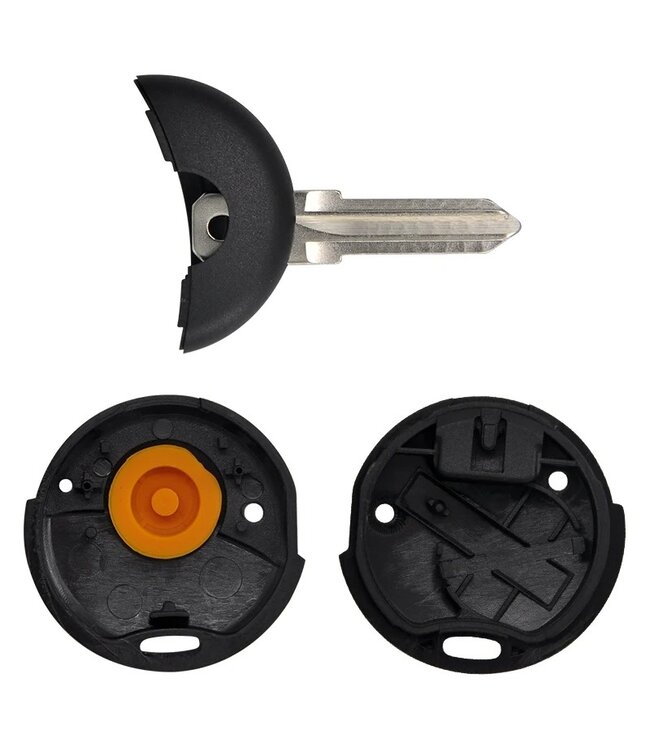 XEOD Autosleutelbehuizing - sleutelbehuizing auto - sleutel - Autosleutel / Geschikt voor: Smart 1 knops