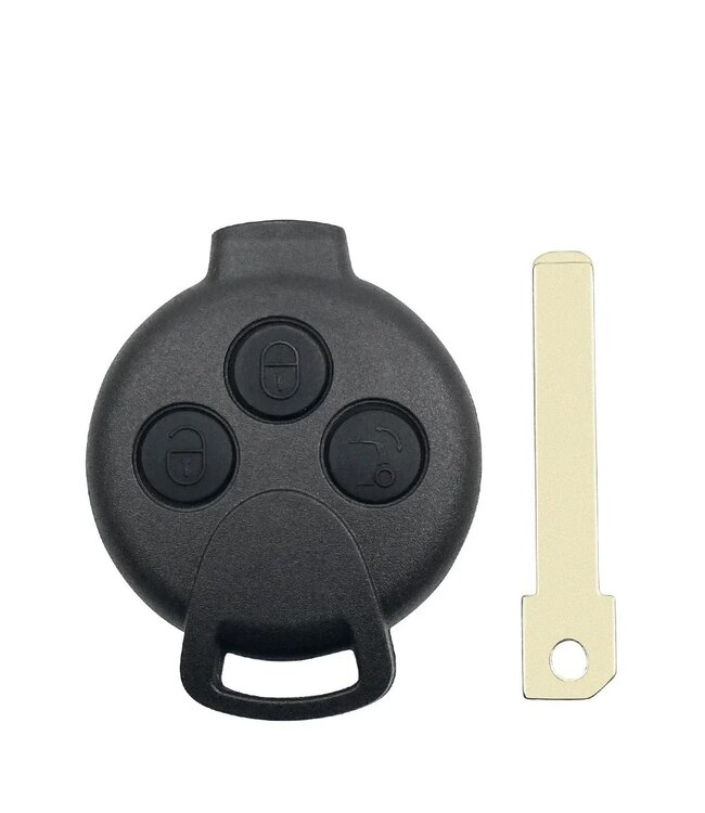XEOD Autosleutelbehuizing - sleutelbehuizing auto - sleutel - Autosleutel / Geschikt voor: Smart 3 knops