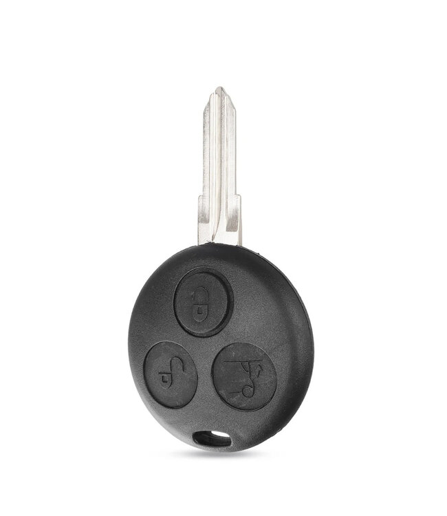 XEOD Autosleutelbehuizing - sleutelbehuizing auto - sleutel - Autosleutel / Geschikt voor: Smart 3 knops