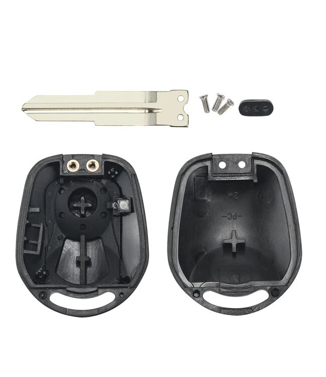 XEOD Autosleutelbehuizing - sleutelbehuizing auto - sleutel - Autosleutel / Geschikt voor SsangYong 2 knops