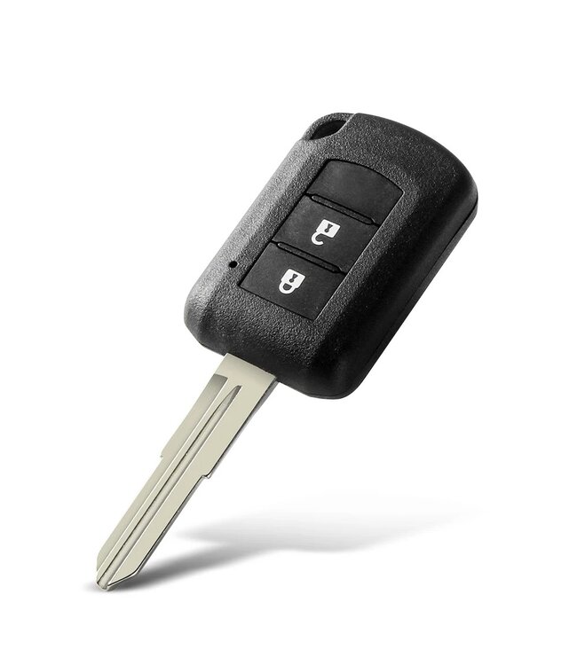 XEOD Autosleutelbehuizing - sleutelbehuizing auto - sleutel - Autosleutel / Geschikt voor: Mitsubishi 2 knops smartkey