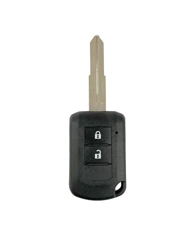 XEOD Autosleutelbehuizing - sleutelbehuizing auto - sleutel - Autosleutel / Geschikt voor: Mitsubishi 2 knops smartkey