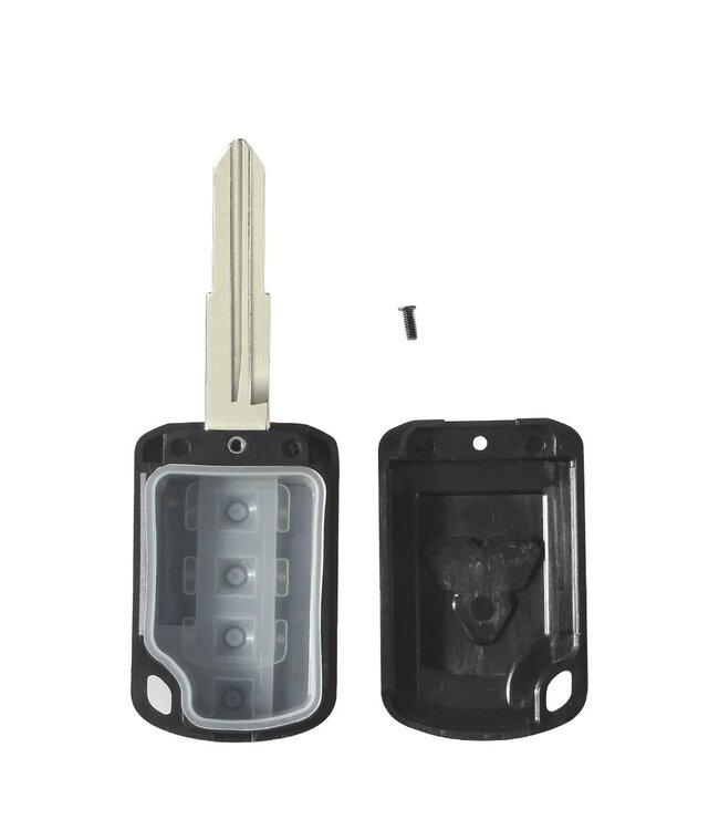 XEOD Autosleutelbehuizing - sleutelbehuizing auto - sleutel - Autosleutel / Geschikt voor: Mitsubishi 2 knops smartkey