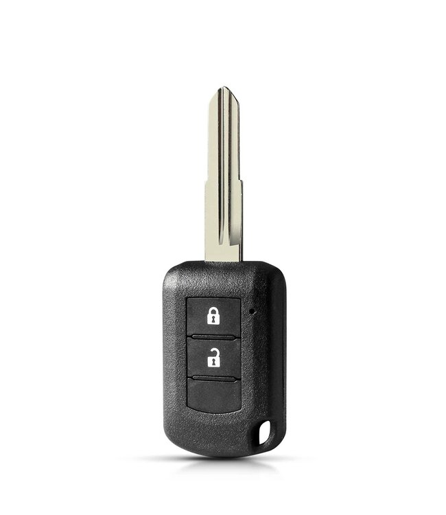 XEOD Autosleutelbehuizing - sleutelbehuizing auto - sleutel - Autosleutel / Geschikt voor: Mitsubishi 2 knops smartkey
