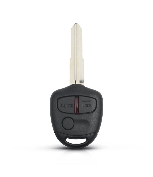 XEOD Autosleutelbehuizing - sleutelbehuizing auto - sleutel - Autosleutel / Geschikt voor: Mitsubishi 3 knops