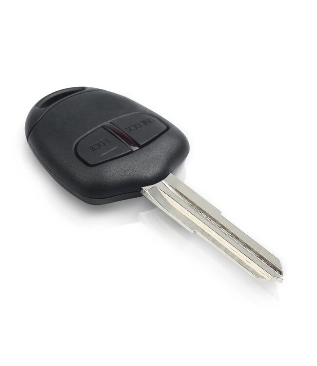 XEOD Autosleutelbehuizing - sleutelbehuizing auto - sleutel - Autosleutel / Geschikt voor: Mitsubishi 2 knops