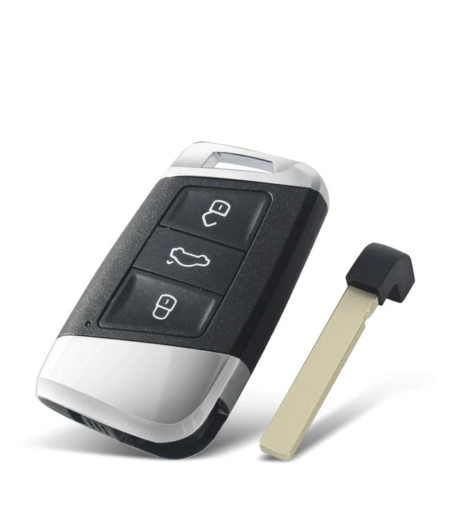 XEOD Autosleutelbehuizing - sleutelbehuizing auto - sleutel - Autosleutel / Geschikt voor: Volkswagen Passat