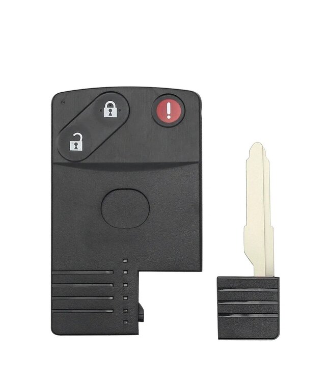 XEOD Autosleutelbehuizing - sleutelbehuizing auto - sleutel - Autosleutel geschikt voor Mazda Smartkey 3 knops