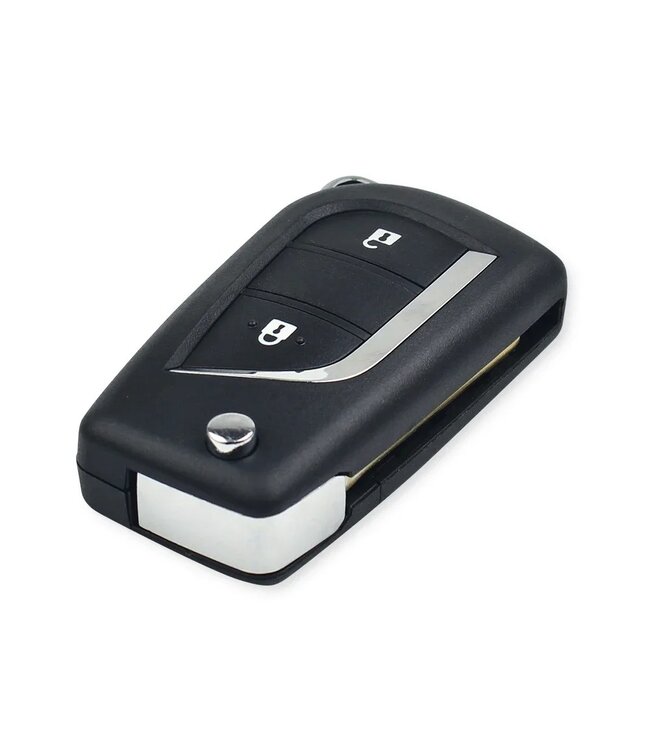 XEOD Autosleutelbehuizing - sleutelbehuizing auto - sleutel - Autosleutel 2 knops geschikt voor Toyota / Peugeot / Citroen