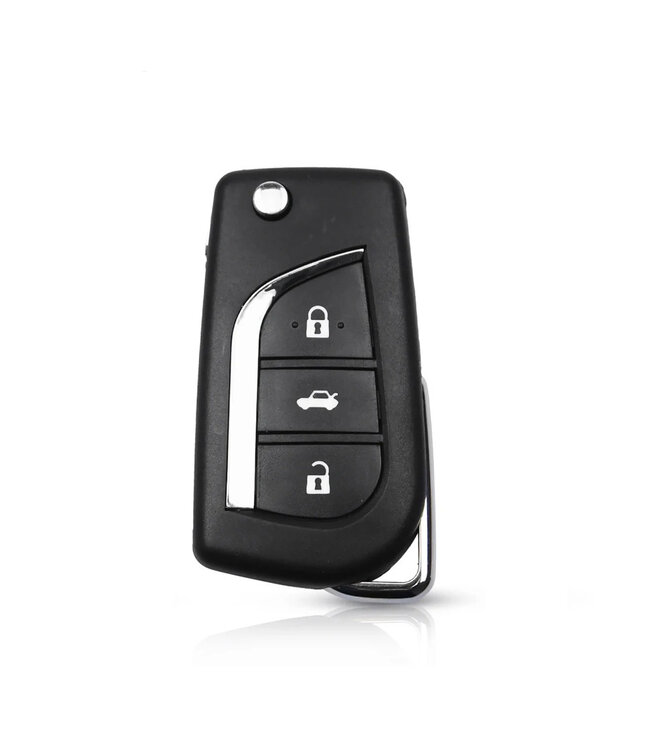 XEOD Autosleutelbehuizing - sleutelbehuizing auto - sleutel - Autosleutel 3 knops geschikt voor Toyota / Peugeot / Citroen
