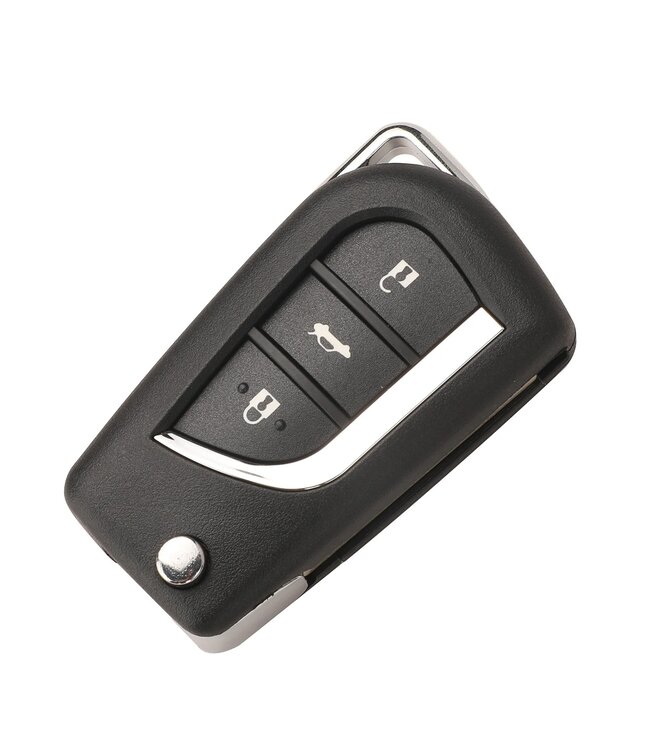 XEOD Autosleutelbehuizing - sleutelbehuizing auto - sleutel - Autosleutel 3 knops geschikt voor Toyota / Peugeot / Citroen