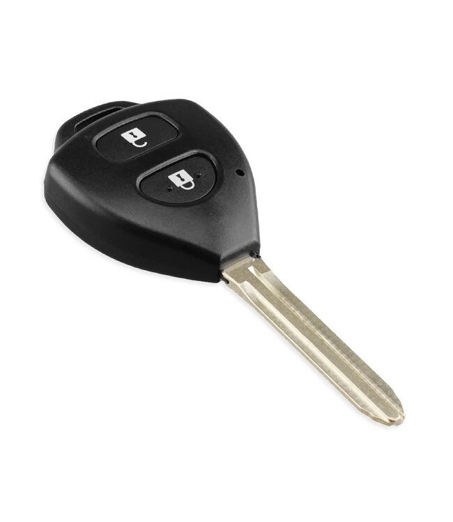 XEOD Autosleutelbehuizing - sleutelbehuizing auto - sleutel - Autosleutel 2 knops geschikt voor Toyota Hilux - IQ - Urban Cruiser - RAV4 - Yaris