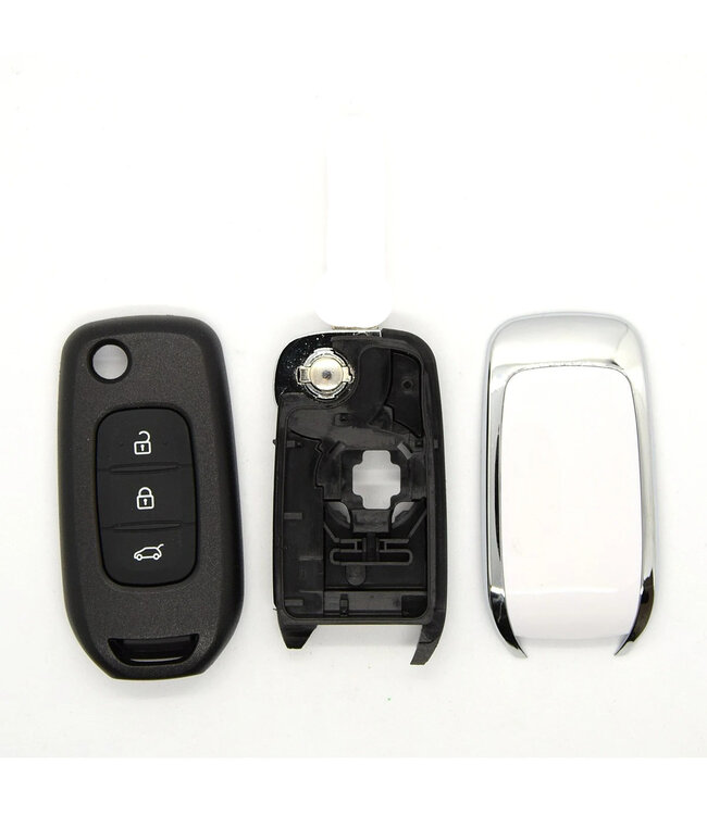 XEOD Autosleutelbehuizing - sleutelbehuizing auto - sleutel - Autosleutel / Renault 3 knops klapsleutel VA2
