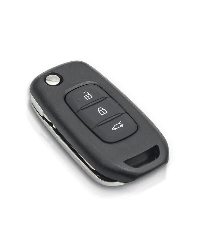 XEOD Autosleutelbehuizing - sleutelbehuizing auto - sleutel - Autosleutel / Renault 3 knops klapsleutel VA2