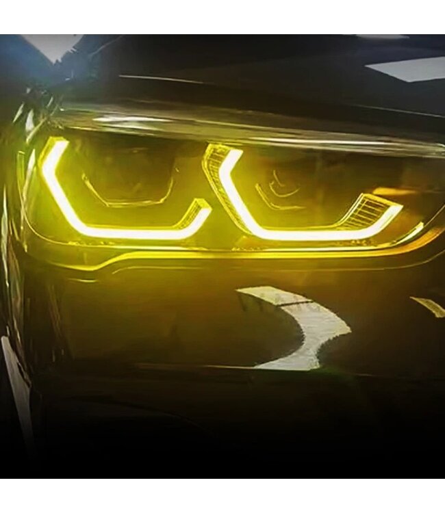 XEOD CSL LED DRL angel eyes modules Geel geschikt voor BMW X1 F48 - F49 - X2 F39 - Voor LED koplampen - 4 stuks - Complete set