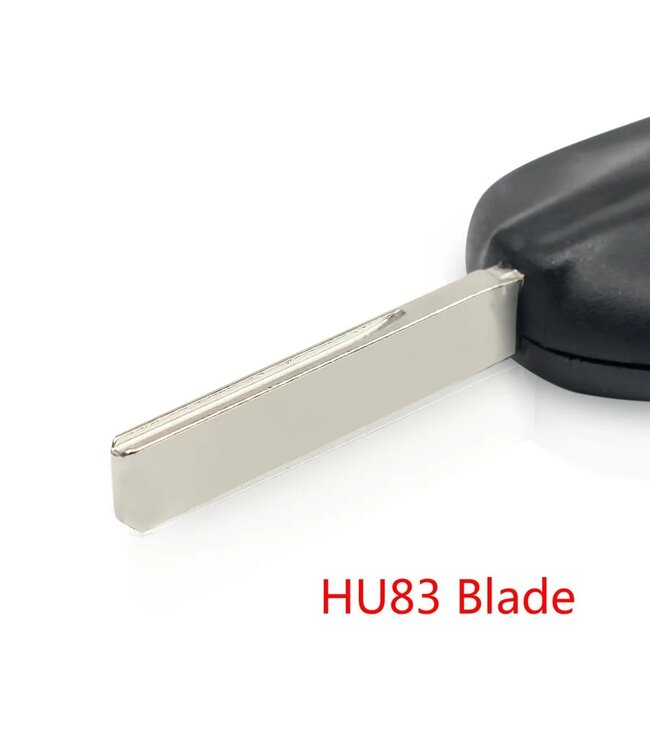 XEOD Autosleutelbehuizing - sleutelbehuizing auto - sleutel - Autosleutel / Geschikt voor: Transponder sleutel HU83 - Citroen - Fiat - Peugeot - Opel - Toyota