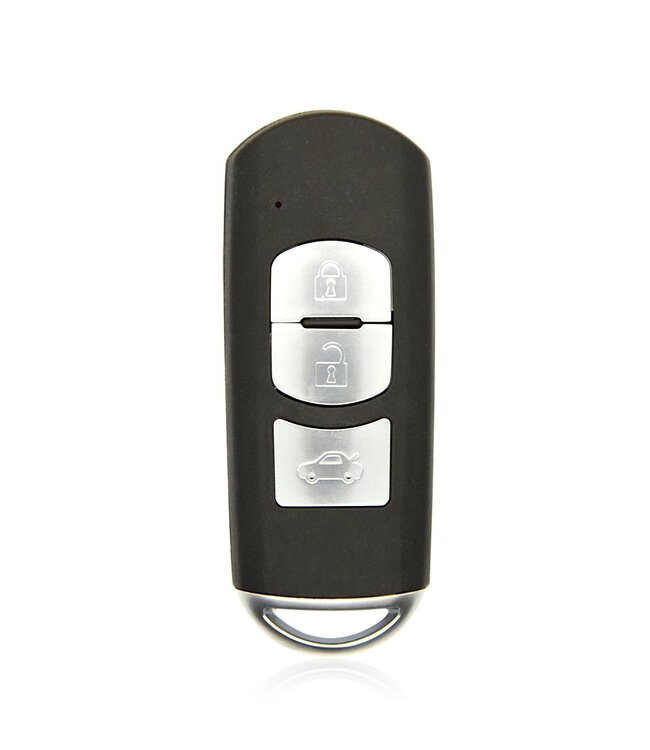 XEOD Autosleutelbehuizing - sleutelbehuizing auto - sleutel - Autosleutel geschikt voor Mazda Smartkey 3 knops