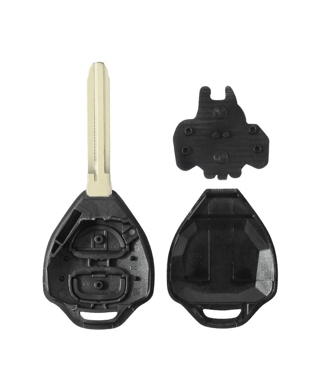 XEOD Autosleutelbehuizing - sleutelbehuizing auto - sleutel - Autosleutel 3 knops geschikt voor Toyota Corola