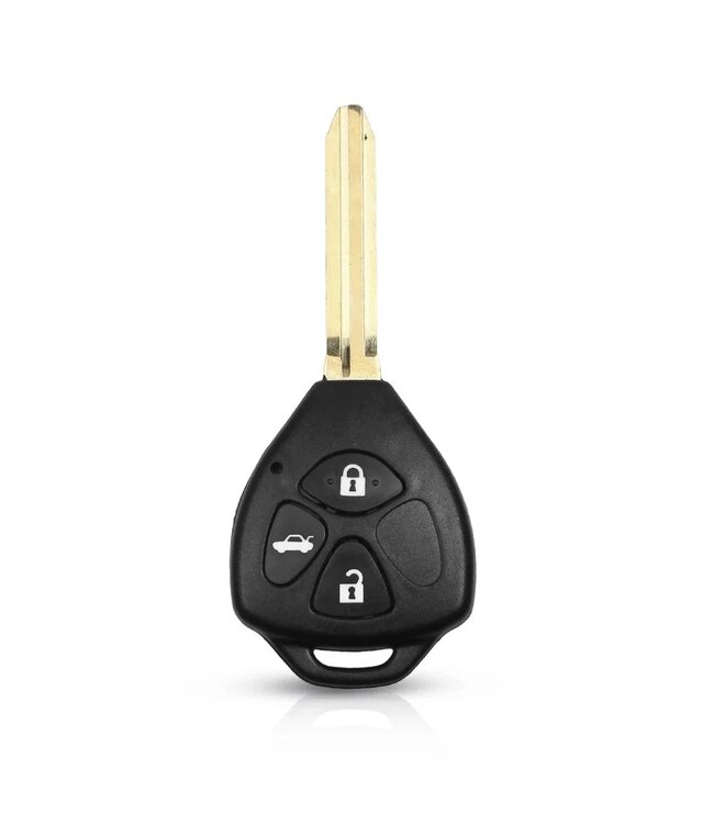 XEOD Autosleutelbehuizing - sleutelbehuizing auto - sleutel - Autosleutel 3 knops geschikt voor Toyota Corola