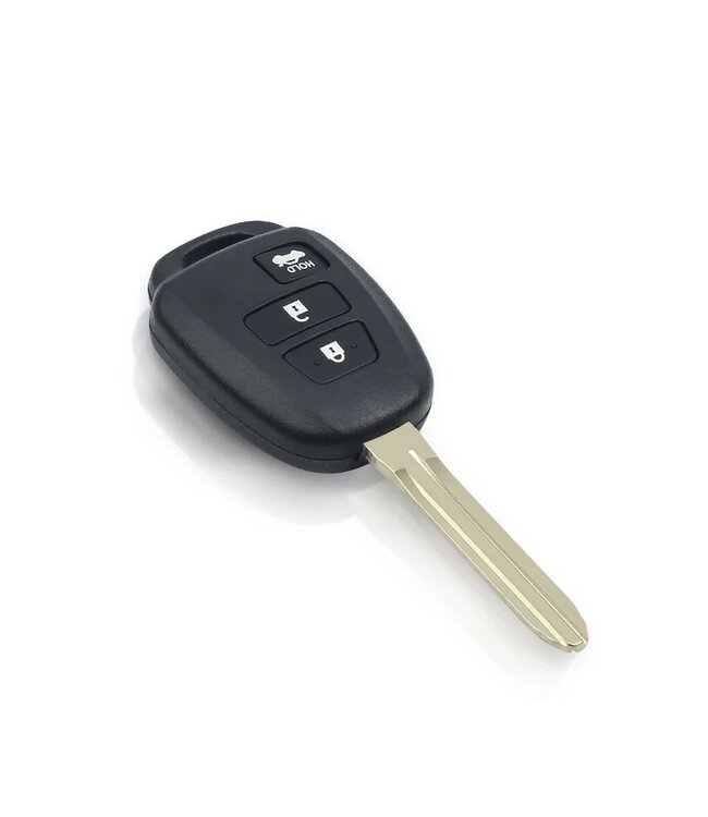 XEOD Autosleutelbehuizing - sleutelbehuizing auto - sleutel - Autosleutel 3 knops geschikt voor Toyota