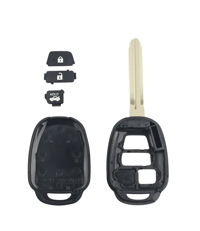 XEOD Autosleutelbehuizing - sleutelbehuizing auto - sleutel - Autosleutel 3 knops geschikt voor Toyota