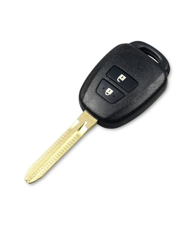 XEOD Autosleutelbehuizing - sleutelbehuizing auto - sleutel - Autosleutel 2 knops geschikt voor Toyota