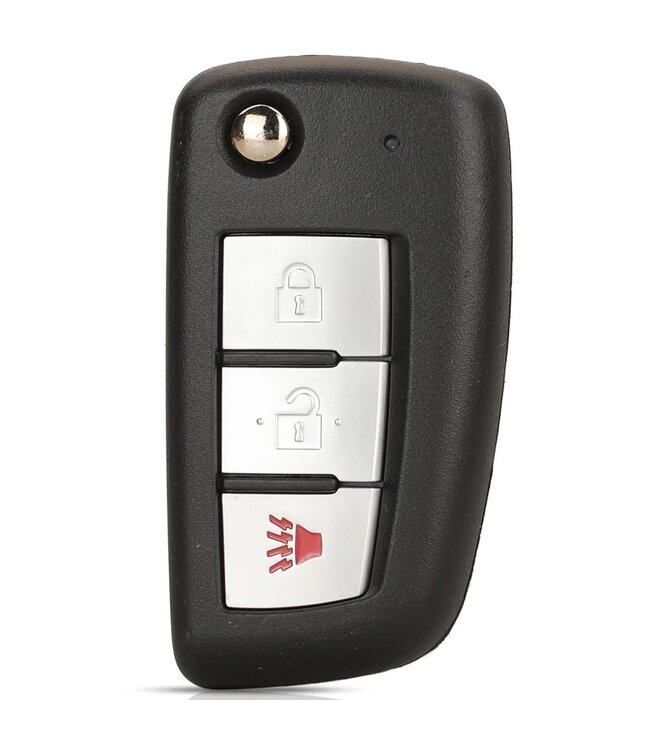 XEOD Autosleutelbehuizing - sleutelbehuizing auto - sleutel - Autosleutel / Geschikt voor: Nissan 3 knops