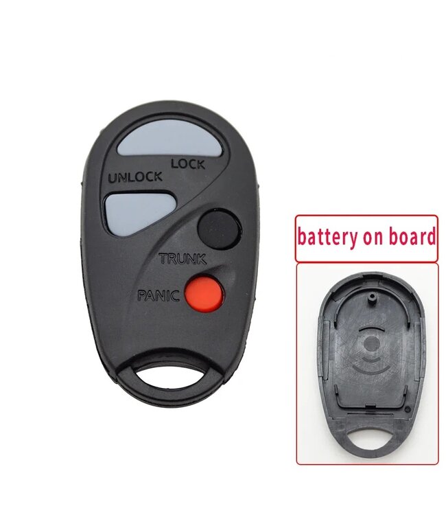 XEOD Autosleutelbehuizing - sleutelbehuizing auto - sleutel - Autosleutel / Geschikt voor: Nissan 4 knops