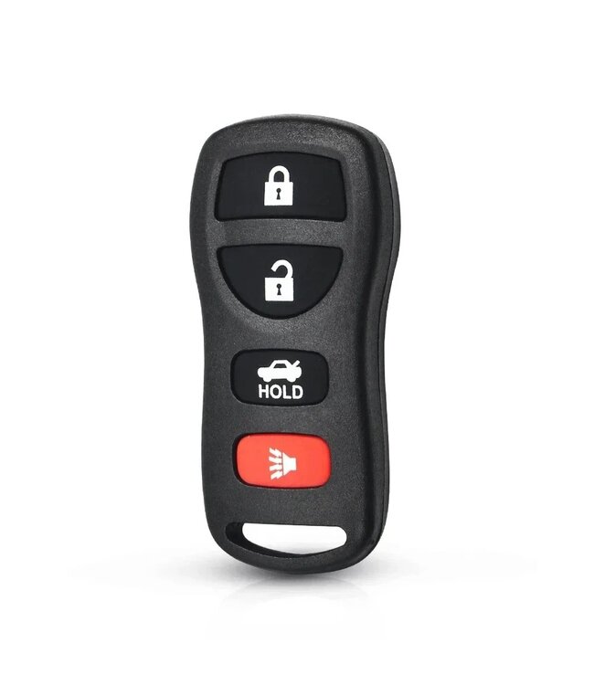 XEOD Autosleutelbehuizing - sleutelbehuizing auto - sleutel - Autosleutel / Geschikt voor: Nissan 4 knops