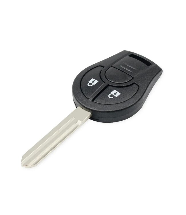 XEOD Autosleutelbehuizing - sleutelbehuizing auto - sleutel - Autosleutel / Geschikt voor: Nissan 2 knops