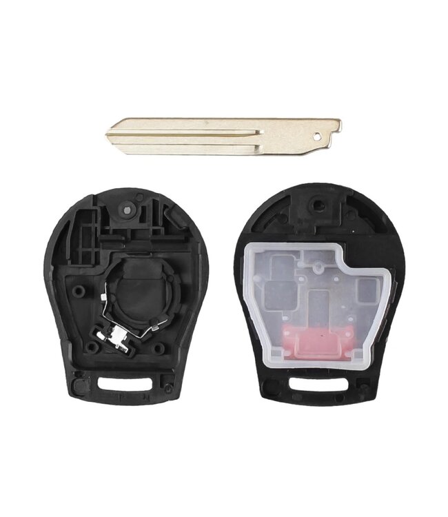 XEOD Autosleutelbehuizing - sleutelbehuizing auto - sleutel - Autosleutel / Geschikt voor: Nissan 2 knops