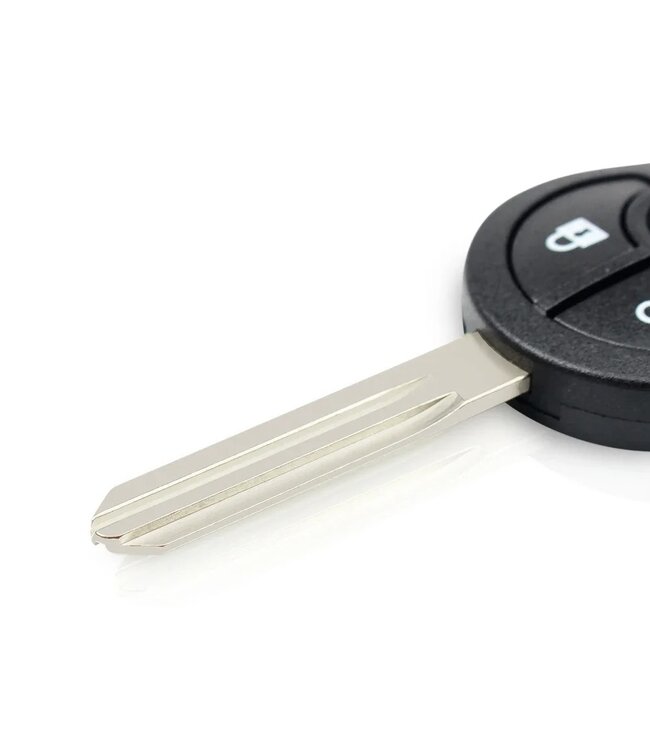 XEOD Autosleutelbehuizing - sleutelbehuizing auto - sleutel - Autosleutel / Geschikt voor: Nissan 2 knops