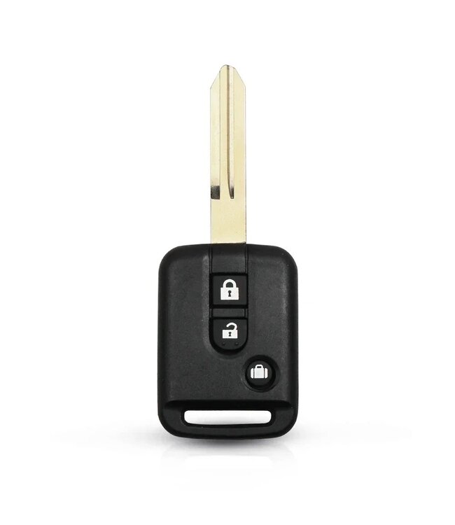 XEOD Autosleutelbehuizing - sleutelbehuizing auto - sleutel - Autosleutel / Geschikt voor: Nissan 3knops