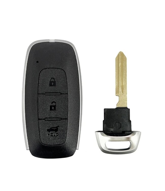 XEOD Autosleutelbehuizing - sleutelbehuizing auto - sleutel - Autosleutel / Geschikt voor: Nissan 3 knops