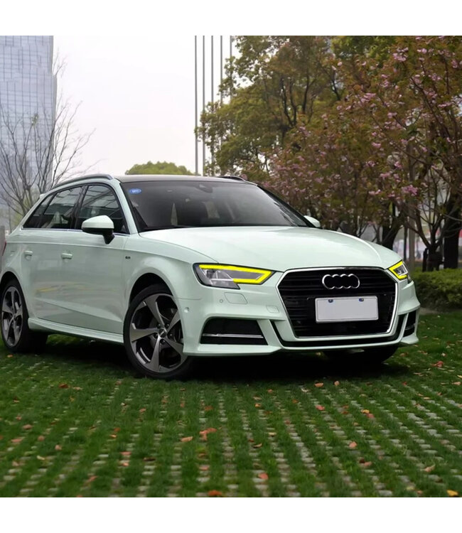 XEOD Gele LED DRL modules geschikt voor Audi A3 - Voor Xenon koplampen - 4 stuks - Complete set