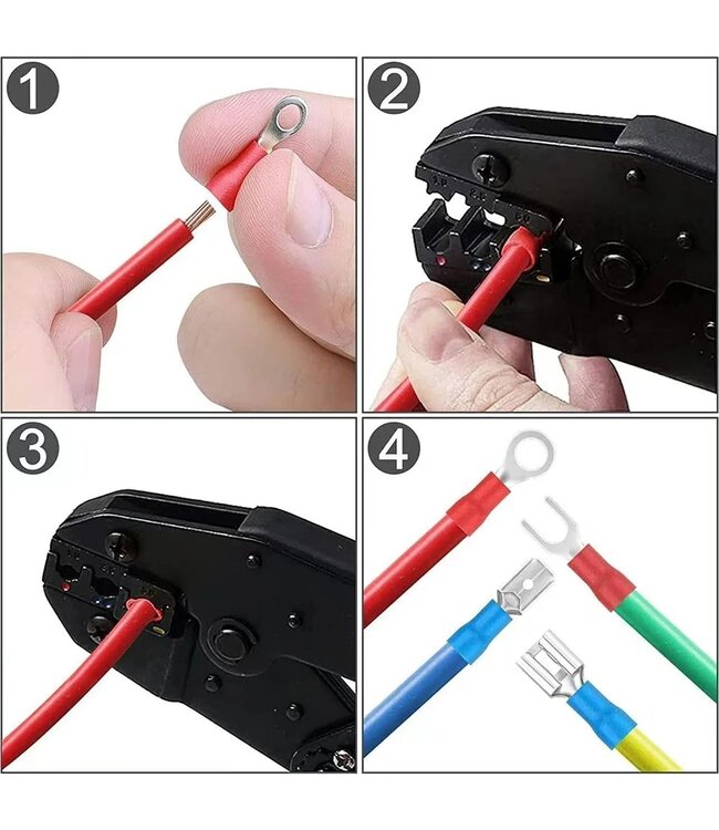 PROKING Kabelschoen en Krimpkous - Assortiment doos - 678 delig - Kabel schoen - Krimp kous - Auto - Motor - Caravan - Camper