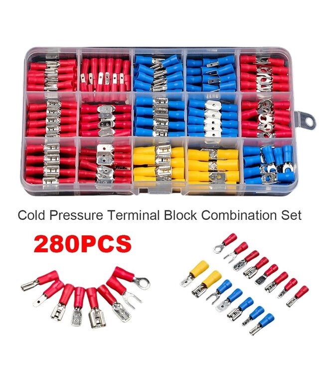 PROKING Kabelschoentjes - Kabelschoen - Draadverbinders - Kabel schoentjes - 280 delig