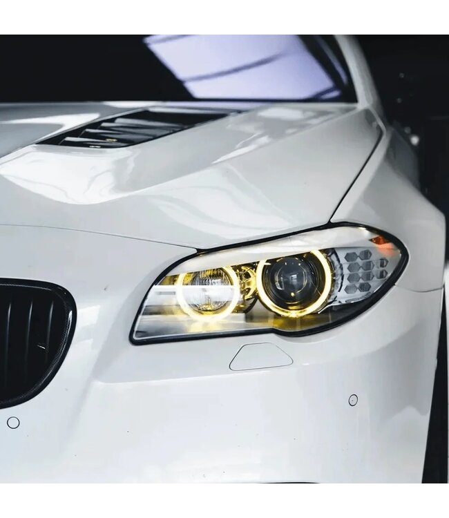 XEOD CSL LED DRL angel eyes modules Geel geschikt voor BMW 5 Serie F10 - F07 - F11 - Met Xenon koplampen - 4 stuks - Complete set