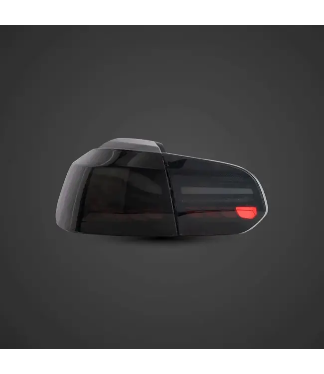 Passend voor Golf 6 OLED Achterlichten | Zwart | Opstart Animatie & Dynamische Richtingaanwijzers