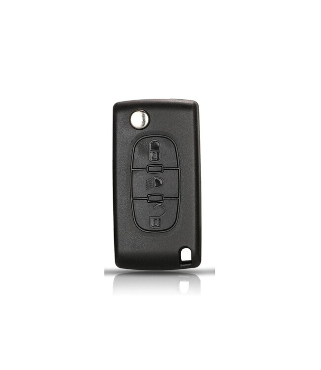 XEOD Autosleutelbehuizing - sleutelbehuizing auto - sleutel - Autosleutel / Geschikt voor: Peugeot 3 knops VA2 CE0536