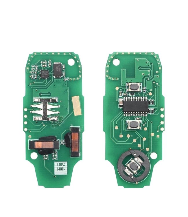 XEOD 3 knops sleutel keyless - Complete sleutel - Met electronica - Geschikt voor Ford - ID49 - 1 stuks