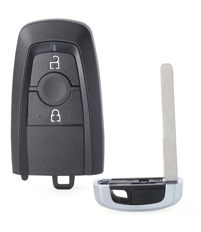 XEOD 2 knops sleutel keyless - Complete sleutel - Met electronica - Geschikt voor Ford Ecosport - ID49 - 1 stuks